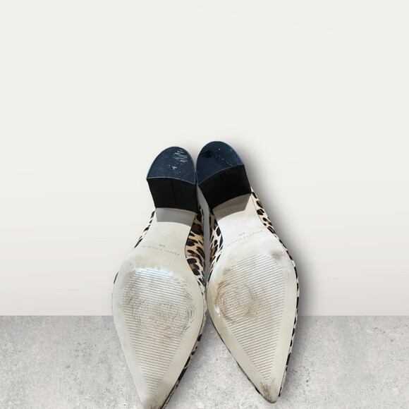 Marc Fisher Caitlin 5 Leopard Print Chunky Heel, Size 8 - Picture 4 of 14